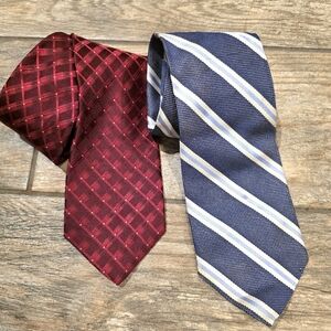 Brooks Brothers Kennth Cole Reaction Bundle Lot  Tie Stripes 346 Pure Silk